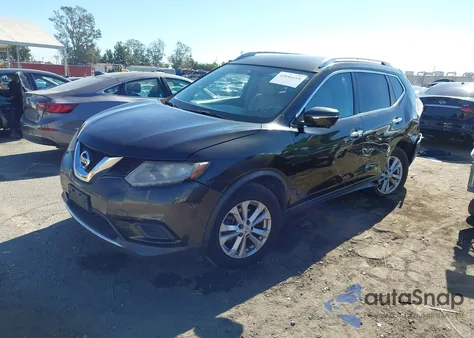 2015 Nissan Rogue Sv z USA, uszkodzony, nr VIN KNMAT2MT4FP506491